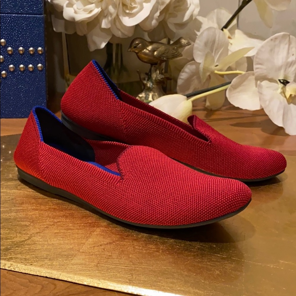 Rothy’s The Loafer in red only worn one time.